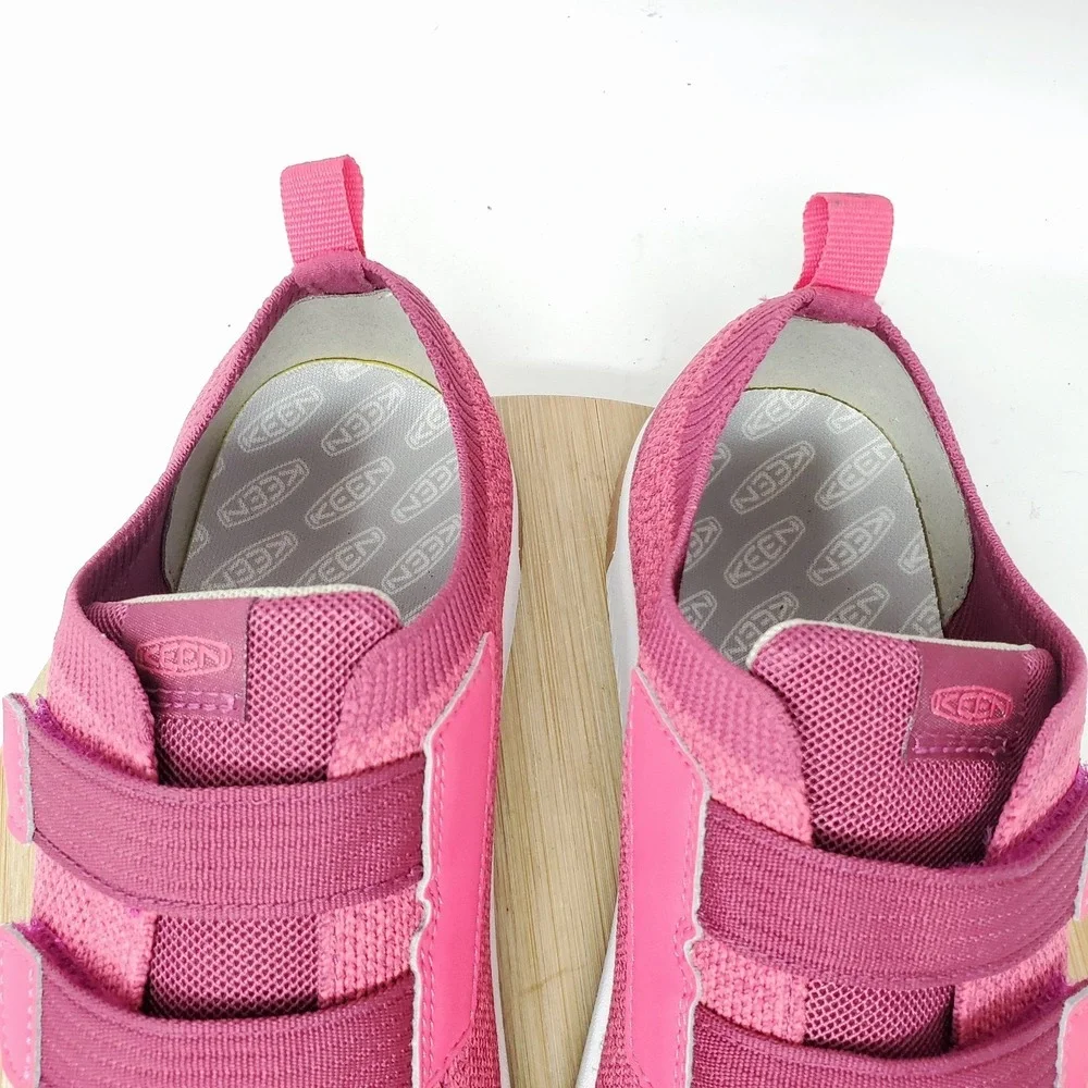 KEEN KNX Knit Shoes‎ Big Kids 6 Pink Low Lightweight Double Straps Girls Boys